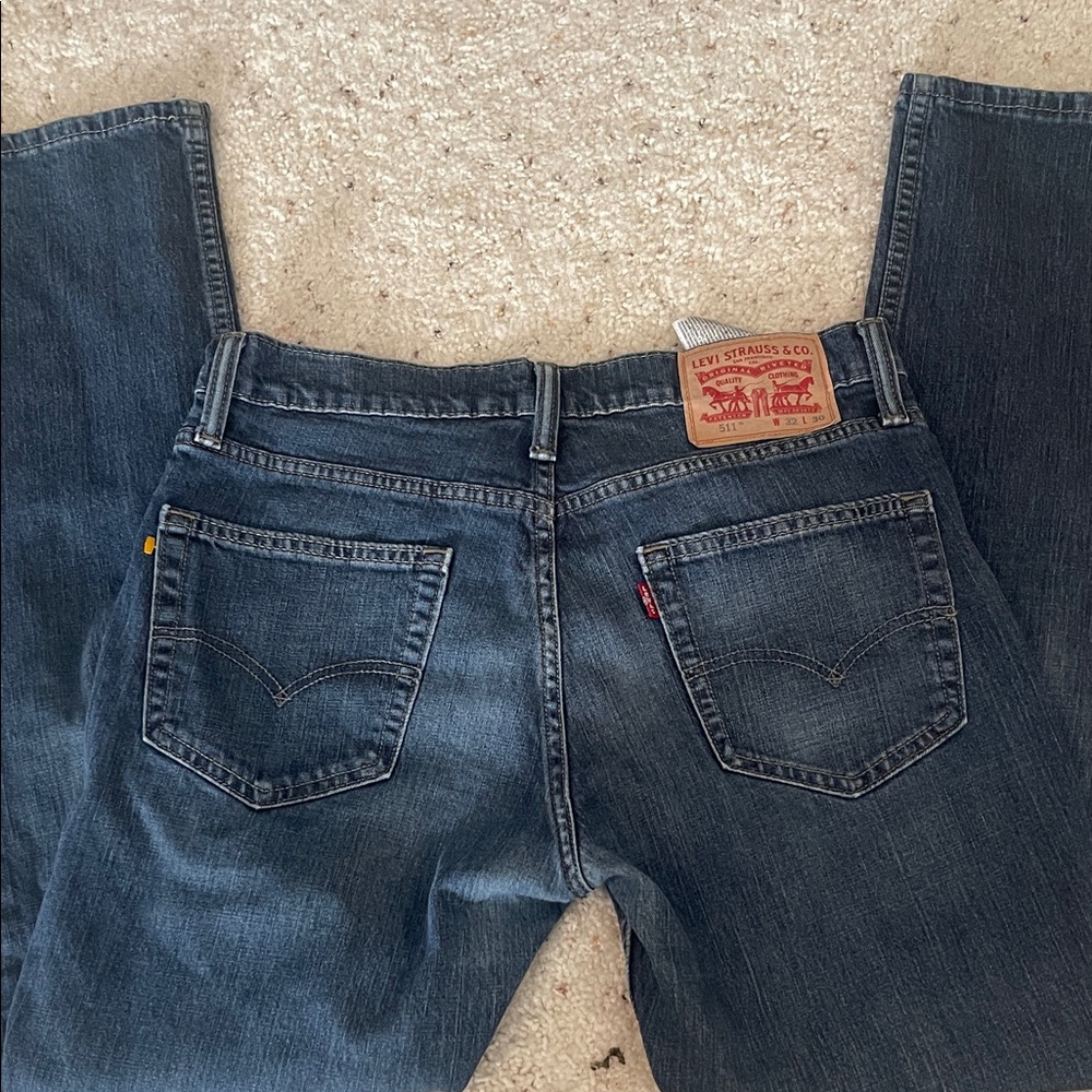 Levi's Dark Blue Straight Jeans 511  32x30
